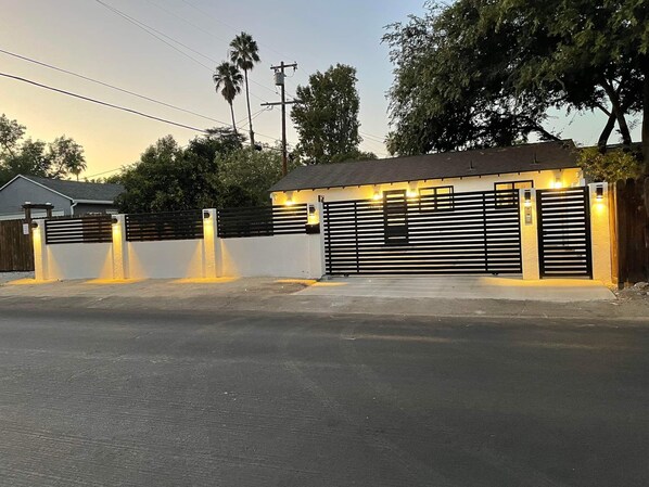 Home, gate and main entrance 