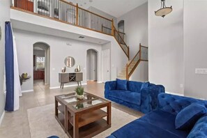 Beautiful high ceilings plush decor will greet you as you enter :)