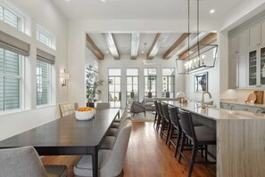 Open-concept Dining and Living areas