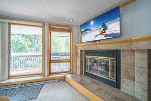 Cozy fireplace