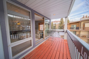 Large private balcony