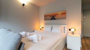 Our cozy retreat counts with a comfortable double bed and an AC unit, for a restful night's sleep #stunning #oasis