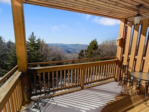 Beautiful mountain views from the deck
