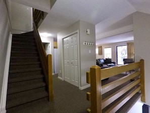 Hallway at top of internal stairs