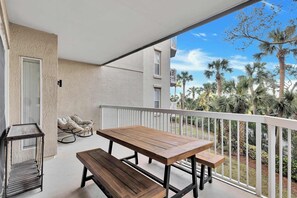 Enjoy morning coffee or sunset dinners on our spacious patio, complete with a cozy seating area and dining table. It’s the perfect spot to unwind, savor meals, and take in the fresh coastal air!