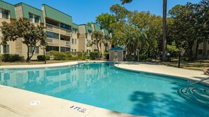 An outdoor pool too!