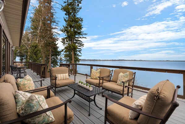 Deck off kitchen