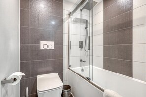 Recently remodeled Master Bathroom features Bath Tub & Shower Combo