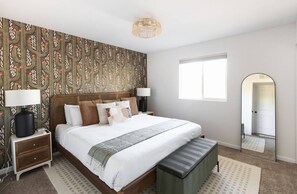 Bedroom - King Bed, Fan, & 55" TV
