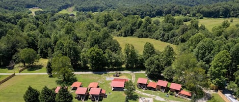 Aerial View - Dragon Rest Cabins