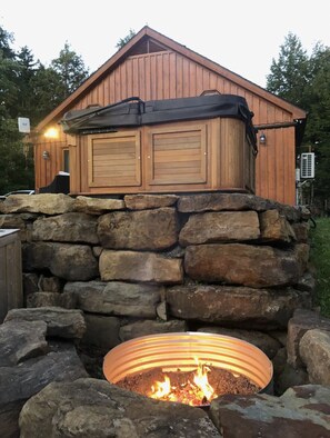 Enjoy a fire pit!
*Firewood not provided but can be purchased on site.