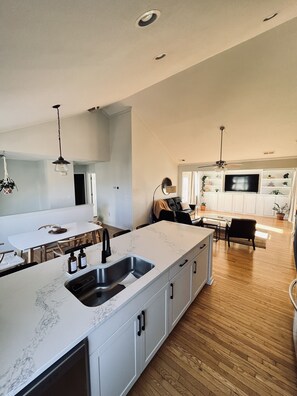 Kitchen + living room