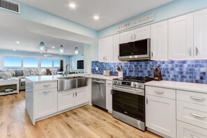 Fully Equipped Kitchen with Ocean Views