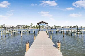 First come, first serve boat slip.