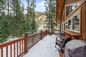 Deck with Beautiful Views, Outdoor Seating, and Grill