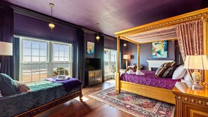 Primary bedroom with California king bed.