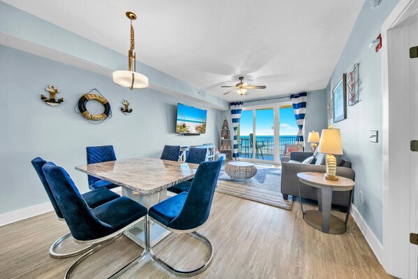 Dining to living room