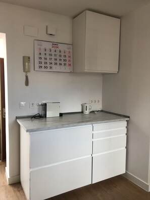 View of the kitchen-dining room
