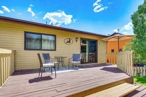 Furnished Deck | Outdoor Dining | Private Yard