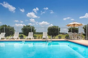 Poolside with Loungers/Umbrellas