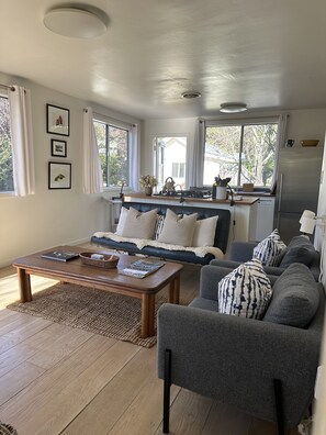 Open living room & kitchen.