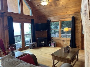 Living Room TV over Fire Stove
