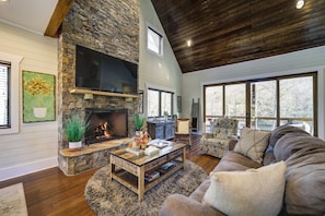 Living Room | Fireplace | Laptop Friendly | Central A/C