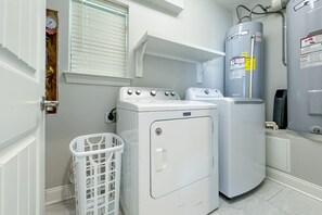 Laundry on the ground floor