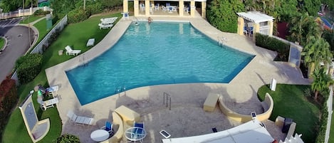 Community Pool at Montesol as seen from above.