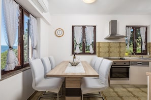 Kitchen and dining area