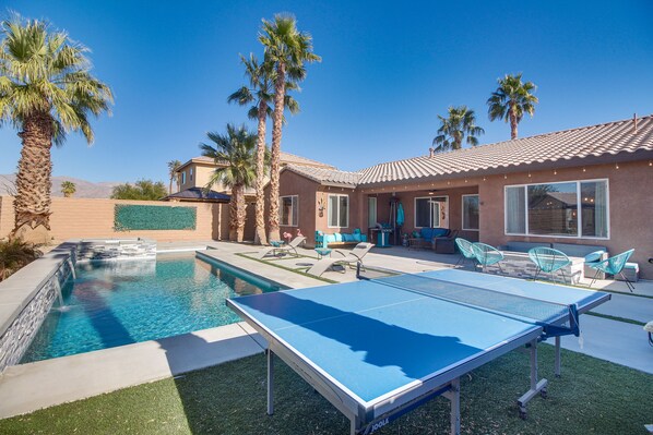 Indio Vacation Rental | 3BR | 2BA | 2,012 Sq Ft | 1 Step Required