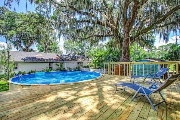 Backyard pool