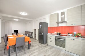 Kitchen and dining area