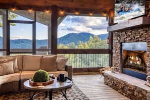 Cozy screen porch
