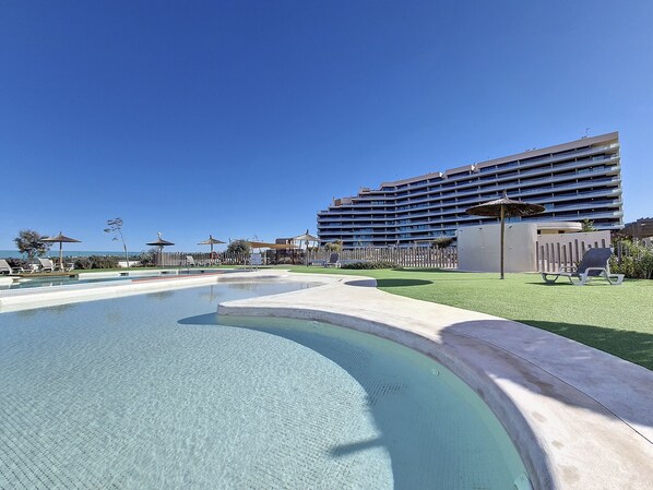 Los Flamencos Mar Menor Playa Paraiso Spa WLAN-Pool Strand