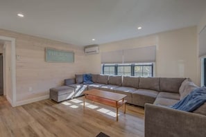 implicity at its finest: Our cabin living room offers a peaceful respite from the chaos of daily life.
