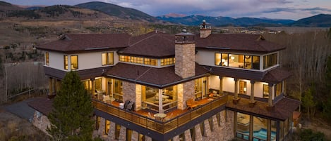 Stunning luxury mountain mansion.