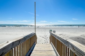 Embrace seaside living with easy access to the beach, allowing you to soak up the sun and stroll along the shoreline. Step out of your accommodation and onto the beach with convenient access that puts the ocean at your feet.