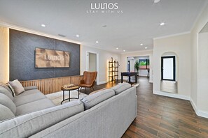Experience the ultimate in comfort and style in this trendy living room.