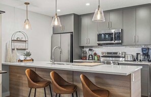 Fully stocked Kitchen. 