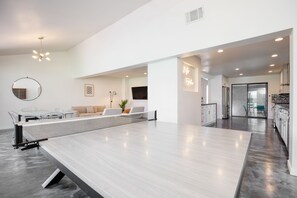 Ping pong table.