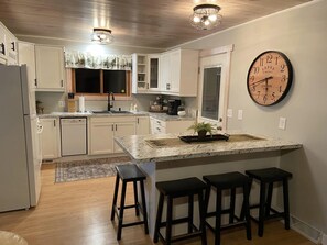 Kitchen and entry