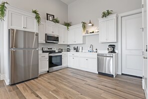 Large kitchen fully stocked