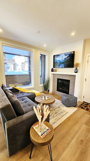 Living Room with a pull out queen sofa bed