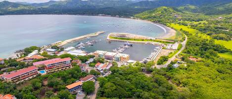 Aerial view Flamingo town