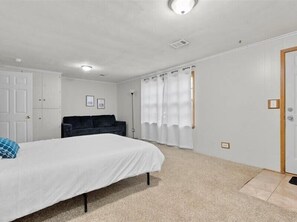 Bedroom 2 - plush queen bed with comfy couch - downstairs 