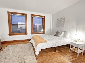 Plush queen bed