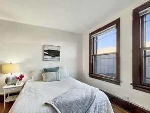 Beautiful hardwood floors and natural light