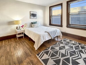 Beautiful hardwood floors and natural light