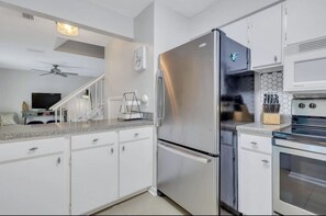 Fully stocked kitchen